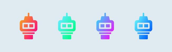 Control solid icon in gradient colors. Terminal signs illustration. vector