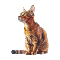 Blue Eye Cat on Transparent Background png