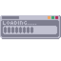Loading Progress Window Dialog Pixel Art png