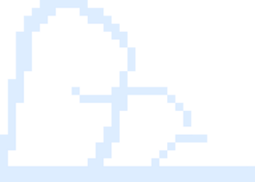 Cloud Pixel Art Icon Illustration png