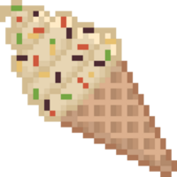 Vanilla Sprinkle Ice Cream Cone png
