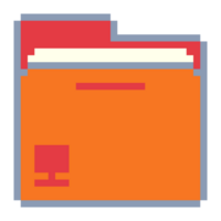 Desktop Folder Icon Pixel Art png