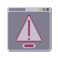 Error Warning Window Dialog Pixel Art png