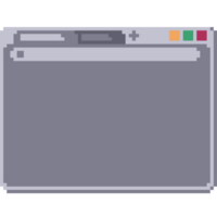 Web Browser Window UI Pixel Art png