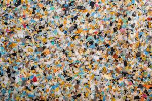 Texture of Rebond foam, Rebond foam is stands up to high-impact usage, lightweight mildew resistant and sound absorbent photo