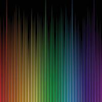 Colorful lines of different lengths, musical chromatic lines vector