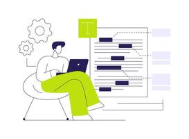 Copyediting abstract concept illustration. vector