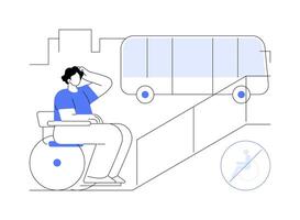 Access problems isolated cartoon illustrations. vector