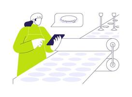 Biscuit factory abstract concept illustration. vector