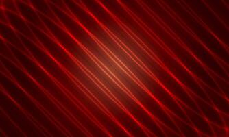 Glowing neon lights line abstract background. dark red background. diagonal lines. vector