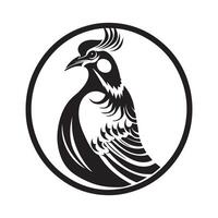 Partridge bird Stock Images. Partridge Logo design and template stock Image Isolated On white background vector