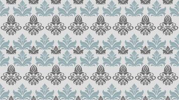 seamless pattern with damask design vector