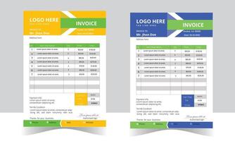Professional Invoice Designs to Impress Your Clients vector