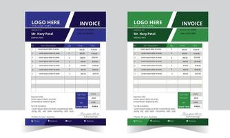 Professional Invoice Designs to Impress Your Clients vector
