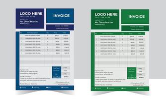 Professional Invoice Designs to Impress Your Clients vector