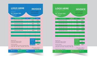 Professional Invoice Designs to Impress Your Clients vector