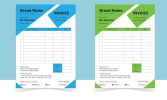 Professional Invoice Designs to Impress Your Clients vector