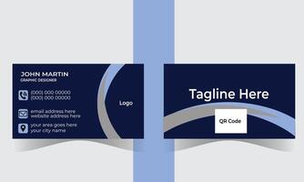 Modern Corporate Digital Business Card Design vector