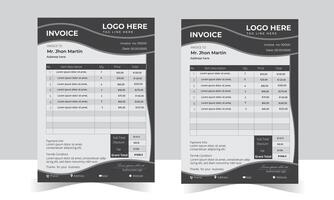 Professional Invoice Designs to Impress Your Clients vector