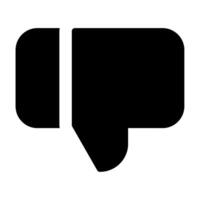 Thumb Down icon glyph style vector