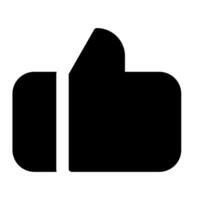 Thumb Up icon glyph style vector