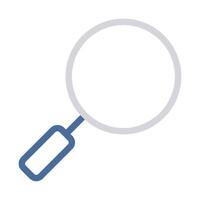 Search icon outline color style vector