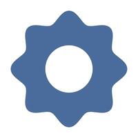 Setting icon flat style vector