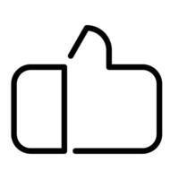 Thumb Up icon outline style vector