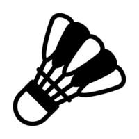 Badminton icon glyph style vector