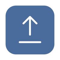 Upload icon flat style vector