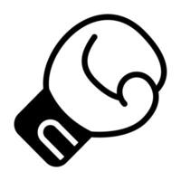 Boxing icon glyph style vector