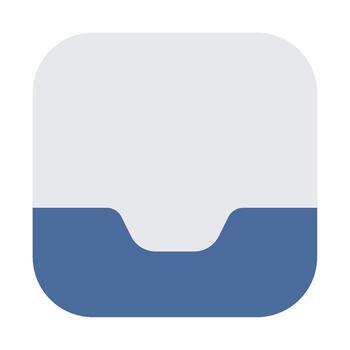 Inbox icon flat style vector