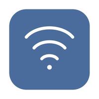 Wifi icon flat style vector
