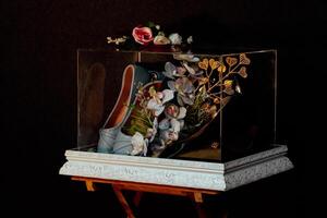 Wedding gift box given by the groom to the bride in Indonesian culture which contains various kinds of daily necessities that are decorated beautifully and attractively photo