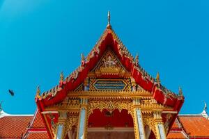 Phuket, Thailand, 2024 - The magnificent Wat Chalong Buddhist temple was built in the 19th century, apart from being a house of worship it is also a popular tourist destination in Phuket. photo
