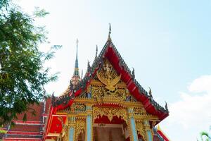 Phuket, Thailand, 2024 - The magnificent Wat Chalong Buddhist temple was built in the 19th century, apart from being a house of worship it is also a popular tourist destination in Phuket. photo