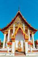 Phuket, Thailand, 2024 - The magnificent Wat Chalong Buddhist temple was built in the 19th century, apart from being a house of worship it is also a popular tourist destination in Phuket. photo