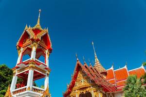 Phuket, Thailand, 2024 - The magnificent Wat Chalong Buddhist temple was built in the 19th century, apart from being a house of worship it is also a popular tourist destination in Phuket. photo