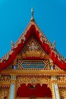 Phuket, Thailand, 2024 - The magnificent Wat Chalong Buddhist temple was built in the 19th century, apart from being a house of worship it is also a popular tourist destination in Phuket. photo