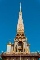 Phuket, Thailand, 2024 - The magnificent Wat Chalong Buddhist temple was built in the 19th century, apart from being a house of worship it is also a popular tourist destination in Phuket. photo