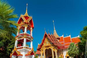 Phuket, Thailand, 2024 - The magnificent Wat Chalong Buddhist temple was built in the 19th century, apart from being a house of worship it is also a popular tourist destination in Phuket. photo