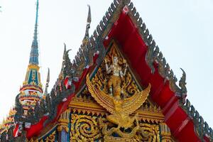 Phuket, Thailand, 2024 - The magnificent Wat Chalong Buddhist temple was built in the 19th century, apart from being a house of worship it is also a popular tourist destination in Phuket. photo