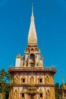Phuket, Thailand, 2024 - The magnificent Wat Chalong Buddhist temple was built in the 19th century, apart from being a house of worship it is also a popular tourist destination in Phuket. photo