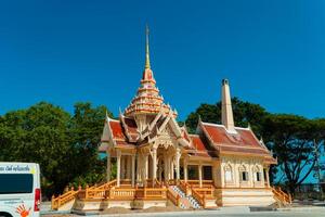 Phuket, Thailand, 2024 - The magnificent Wat Chalong Buddhist temple was built in the 19th century, apart from being a house of worship it is also a popular tourist destination in Phuket. photo