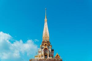 Phuket, Thailand, 2024 - The magnificent Wat Chalong Buddhist temple was built in the 19th century, apart from being a house of worship it is also a popular tourist destination in Phuket. photo