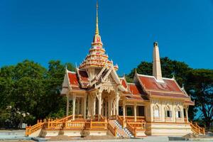 Phuket, Thailand, 2024 - The magnificent Wat Chalong Buddhist temple was built in the 19th century, apart from being a house of worship it is also a popular tourist destination in Phuket. photo