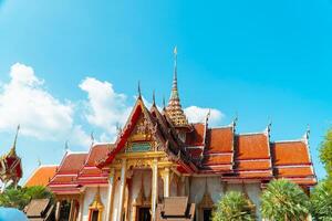 Phuket, Thailand, 2024 - The magnificent Wat Chalong Buddhist temple was built in the 19th century, apart from being a house of worship it is also a popular tourist destination in Phuket. photo