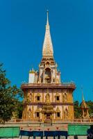 Phuket, Thailand, 2024 - The magnificent Wat Chalong Buddhist temple was built in the 19th century, apart from being a house of worship it is also a popular tourist destination in Phuket. photo