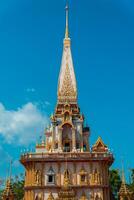 Phuket, Thailand, 2024 - The magnificent Wat Chalong Buddhist temple was built in the 19th century, apart from being a house of worship it is also a popular tourist destination in Phuket. photo