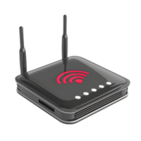 WiFi Router on Transparent background AI-Generative png